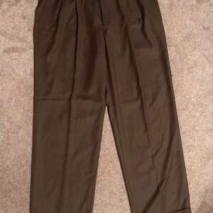Braggi Men's Dark Brown Dress Pants